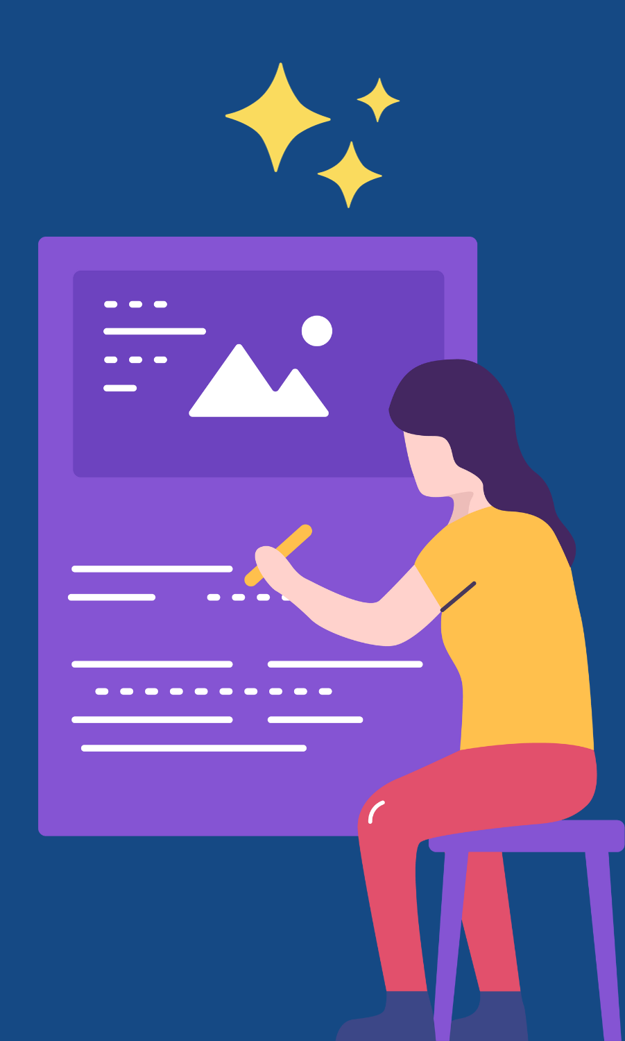 Graphical illustration leading to the copy content writing guide.